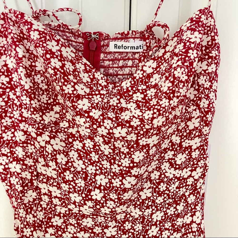 NWT Reformation Saskia Dress Amaro - Picture 8 of 8